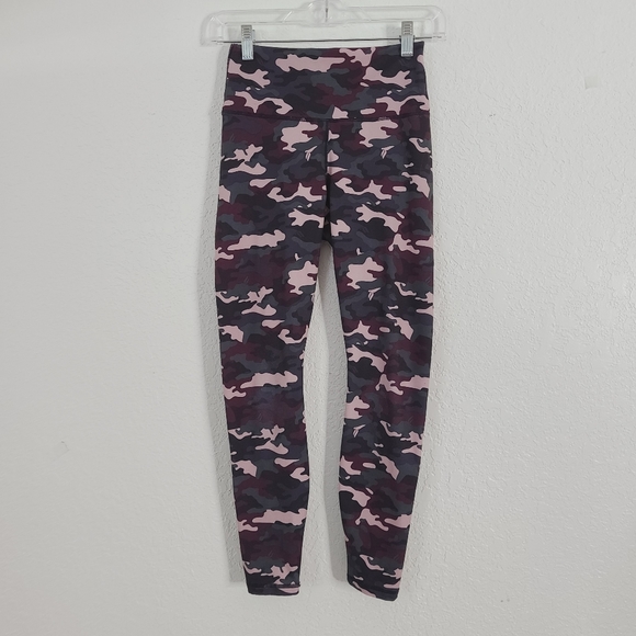 Fabletics Purple Camo Powerhold High Rise Leggings - Picture 4 of 11